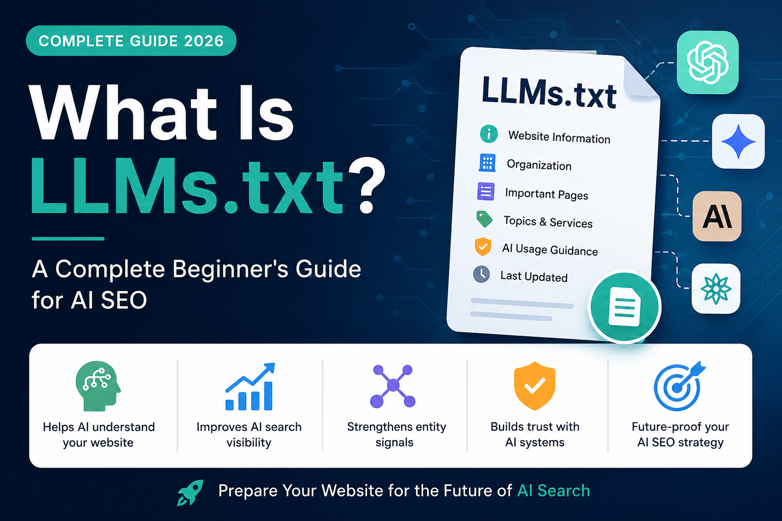 What Is LLMs.txt? Complete Beginner's Guide for AI SEO (2026)