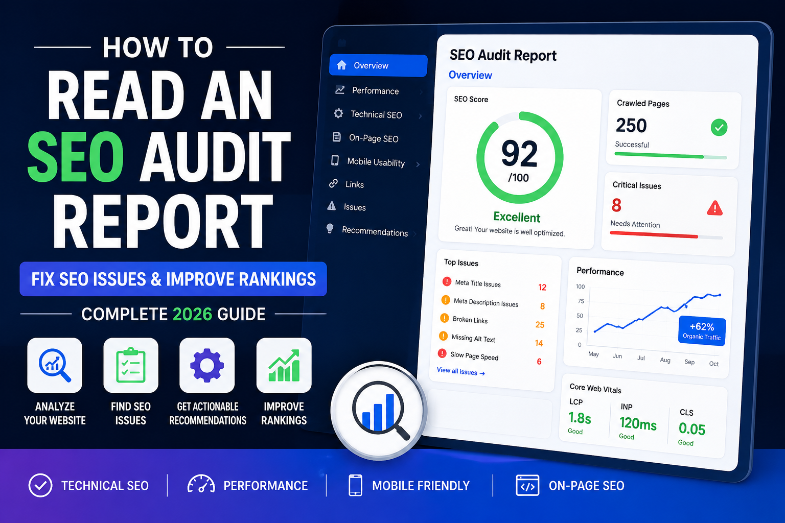 How to Read an SEO Audit Report and Fix Common SEO Issues (2026 Guide)